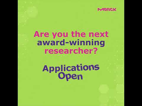 Looking for Researchers like you! #applicationsopen #awards #merckyoungscientistaward  #merck