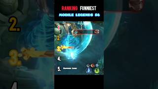 RANKING FUNNIEST MOBILE LEGENDS 56 #ranking #funny #mobilelegends #mlbb #goofy #shorts