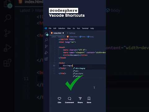 VS code Shortcut P-4 #vscode #coding #codeeditor #codesphere #visualstudiocode #microsoft #trending
