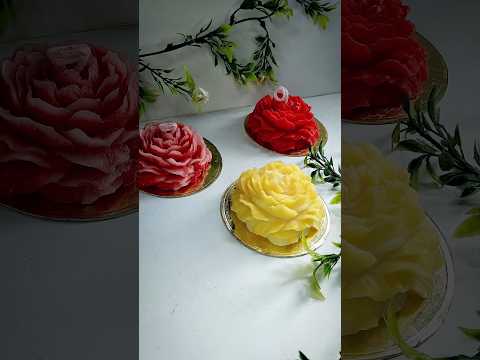 Rose Scented Candle ✨|Rose Candle making #yt #craft #candle #ytshorts #shortvideo #candlemaking #diy