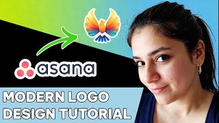 Modern logo design tutorial in Canva gradient logo design