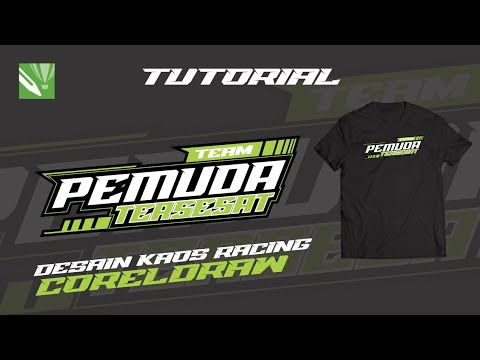 DESAIN KAOS RACING SIMPEL - CORELDRAW