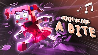 "JOIN US FOR A BITE" 🎵 FNAF Minecraft Music Video 🎵