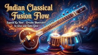Indian Classical Fusion Flow | Sapnon Ka Noor - Dreams Illuminated by Sitar and Tabla Glow