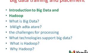 big data training and placement