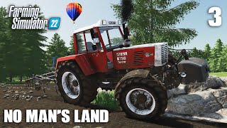 PLOWING AND CULTIVATING NEW BIG FIELD | No Man's Land | FS22 Timelapse | Ep3