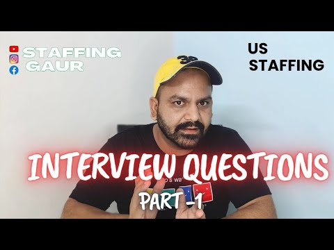 Interview Questions - Staffing Part 1 #staffinggaur #interview #interviewquestions #viral