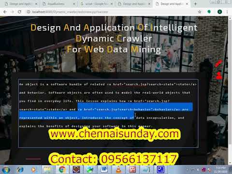 Design And Application Of Intelligent Dynamic Crawler For Web Data Mining