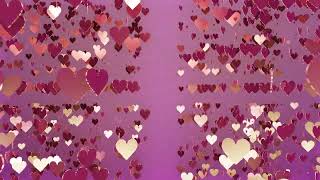 pink hearts with  slight effect of light reflection hang #Christmas  #New Year #partylight  #VJ Loop