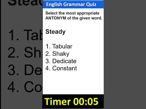 ANTONYM | general English vocabulary for ssc cgl 2023 , ssc chsl  , mts , Afcat  English preparation