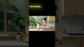 Rainy Lo-fi Chill with Cat 🐱☔ | MMC Cafe #shorts