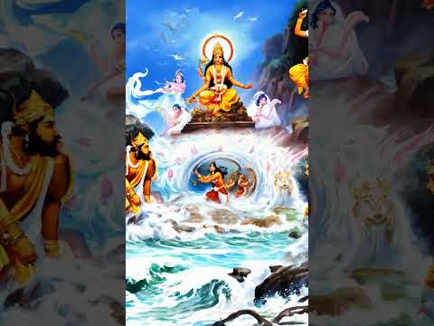 समुद्र मंथन की शुरुआत - देव और असुर का संग्राम #viralreels #trendingshorts #shortvideo