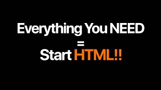 Everything You NEED to Start HTML (In 5 Minutes!)