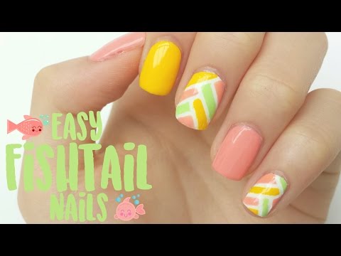 Easy Summer Fishtail Nails | Mani Swap w/ 5Pink Nails