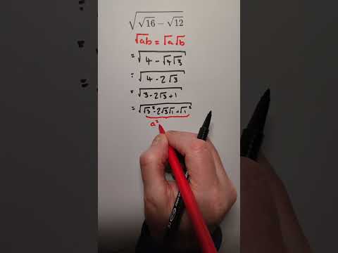 Using quadratic rules to simplify a square root. #maths #alevel #algebra #equation #mathematics