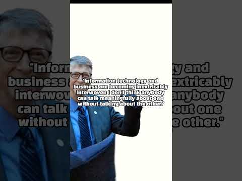 The Visionary Wisdom of Bill Gates: 1 Minute of Insights on Success and Innovation