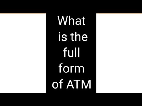 What is the full form of ATM || ATM full form              #shorts