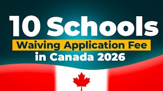 Universities in Canada with No application fee + No IELTS required and Low deposit fee for 2026