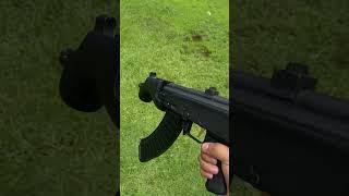One hand all black micro Draco  mag dump with a 🤫 (NOT A FULL AUTOMATIC) #microdraco #draco