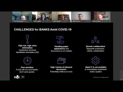 Webinar On Demand: Banks and Secure File Sharing Part 1 Issuing COVID 19 Emergency Loans