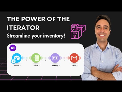 How to notify departments based on inventory statuses with Make 📩  and learn the iterator module!