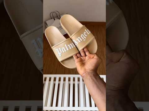 PALM ANGELS LOGO POOL SLIDES UNBOXING VIDEO #classifyluxury #palmangels