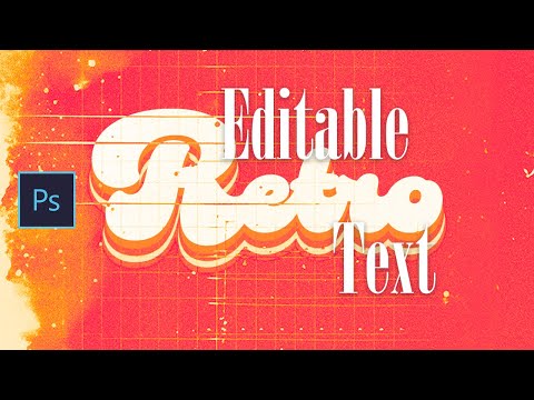 How to Make Funky Retro Editable Text in Photoshop