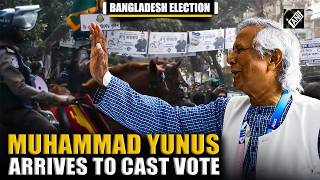 Bangladesh general Election: Chief Advisor Muhammad Yunus arrives to cast vote in Dhaka