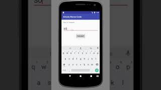 Morse Code Android App
