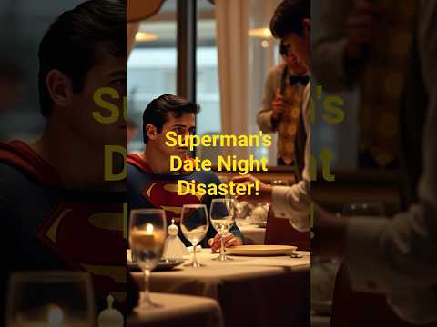 🦸♂️ Superman’s First Date… with a Human Problem 💥🍝 #FeelGood #Superman #DateNightFails