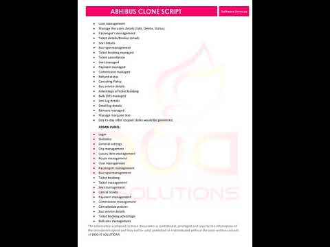 Abhibus Clone Script proposal Document