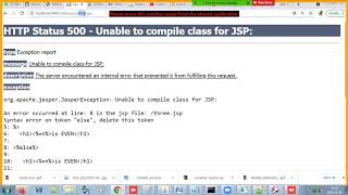 JSP Hello World Program ( Self Processing JSP)