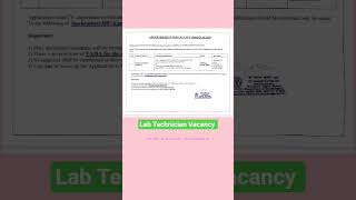 Lab Technician Vacancy in aiims delhi #Education #Vacancy #shorts