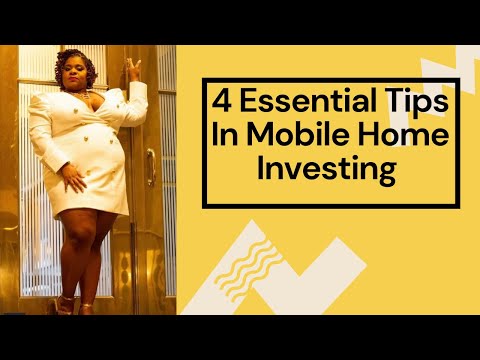 4 essential tips in mobile home investing