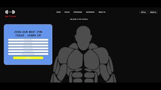 Creating a Gym Website Using HTML & CSS   #html #css #website #design #gymwebsite