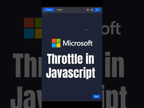 Throttling in Javascript #coding #javascript #interview #throttling ##shorts #short #closure #html