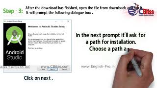 guide to install and set up android studio.