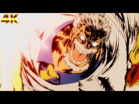 Vice Admiral Garp Uses Galaxy Impact at Pirate Island to Save Koby [4K 50FPS] One Piece Episode 1114