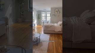 ALMOST fully furnished NYC studio apartment tour!! Love it sm, has plenty of room!! #apartmenttour