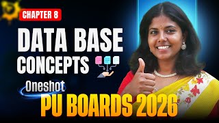 🔥 Database Concepts | PU2 Computer Science | One Shot Revision | PU2 Boards 2026