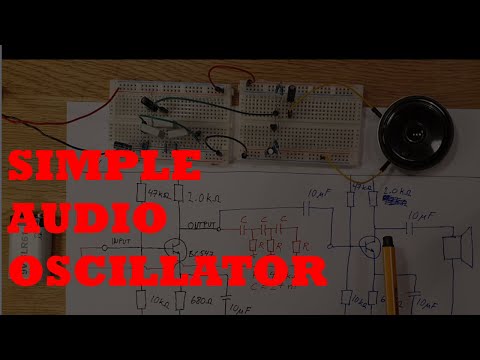 I made this audio oscillator on a breadboard