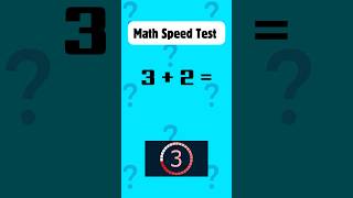 Play Math Speed Test #quiz #maths #quiztime ##Shorts #MathQuiz #MathTest Good luck and have fun!