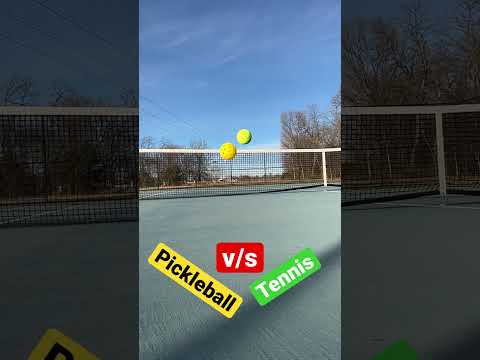 Pickleball vs Tennis #shorts #pickleball #tennis