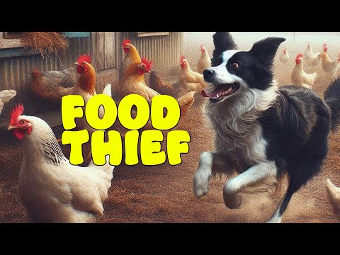 When a Picky Dog Meets a Gang of "Food Thief" Chickens, the Battle for Food Begins!
