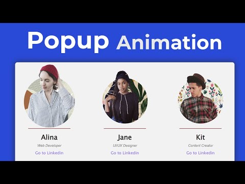 Website Our Team Section Animation (Web Design Tutorial)