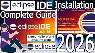 How to install Eclipse IDE on Windows 11 [ 2026 Update ] Java JDK 25 | Java Programming