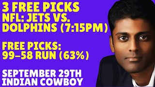 Monday NFL Picks Predictions & Best Bets 09/29/2025 Indian Cowboy Picks Predictions & Best Bets