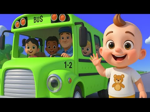 [1 MINUTE LOOP] 🎶 Wheels on the Bus – 🚍 Sound Variations Remix Fun Version | Gelite Kids