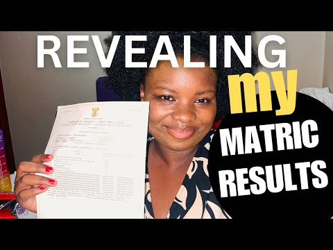 REVEALING MY MATRIC RESULTS🇿🇦📚