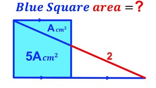 Can you find the Blue Square area? | (Trigonometry) | #math #maths | #geometry